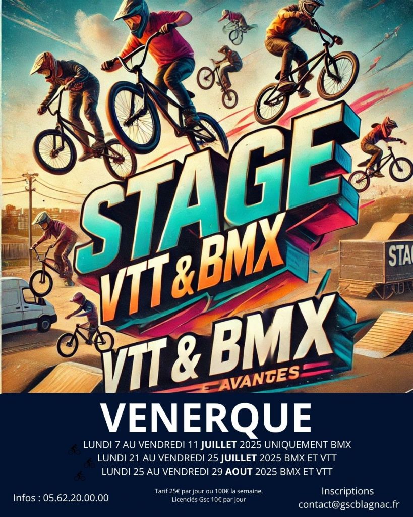STAGES D’ETE VTT/BMX